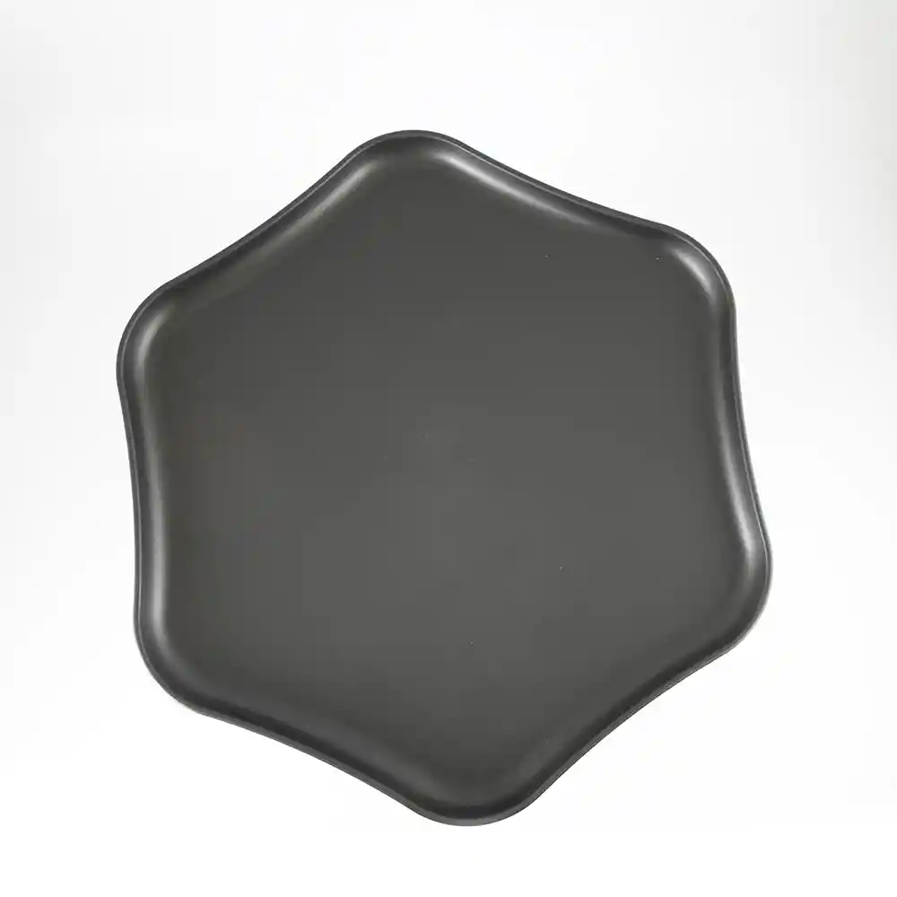 Mesa Auxiliar Expressions Colmena 50x43x56cm Negro Mate Plastico