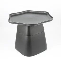 Mesa Auxiliar Expressions Colmena 50x43x56cm Negro Mate Plastico