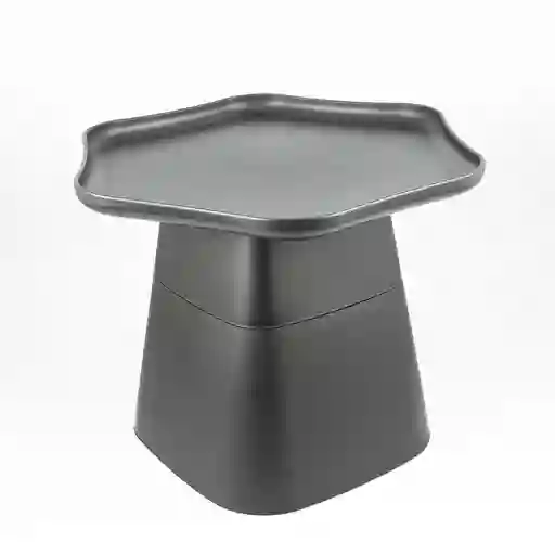 Mesa Auxiliar Expressions Colmena 50x43x56cm Negro Mate Plastico