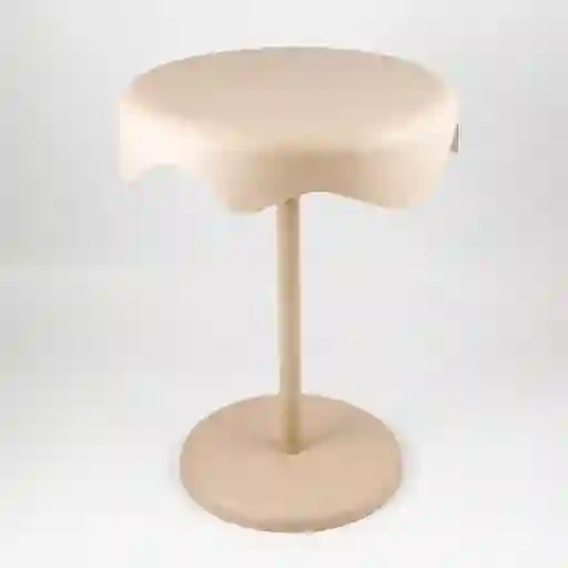 Mesa Auxiliar Expressions Fluid 44x44x58cm Beige Plastico