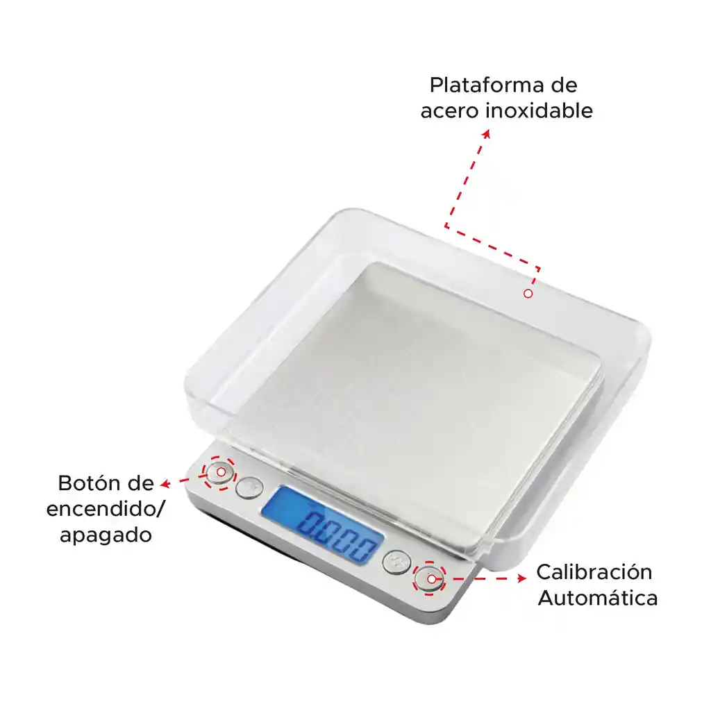 Balanza Gramera Pequeña 500 Gramos
