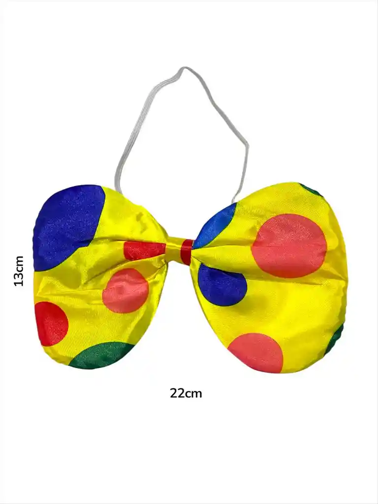 Corbatin Colores Payaso Halloween, Carnaval, Hora Loca