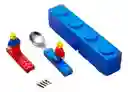 Cubiertos Niño Bloques Tipo Lego Cuchara Y Tenedor