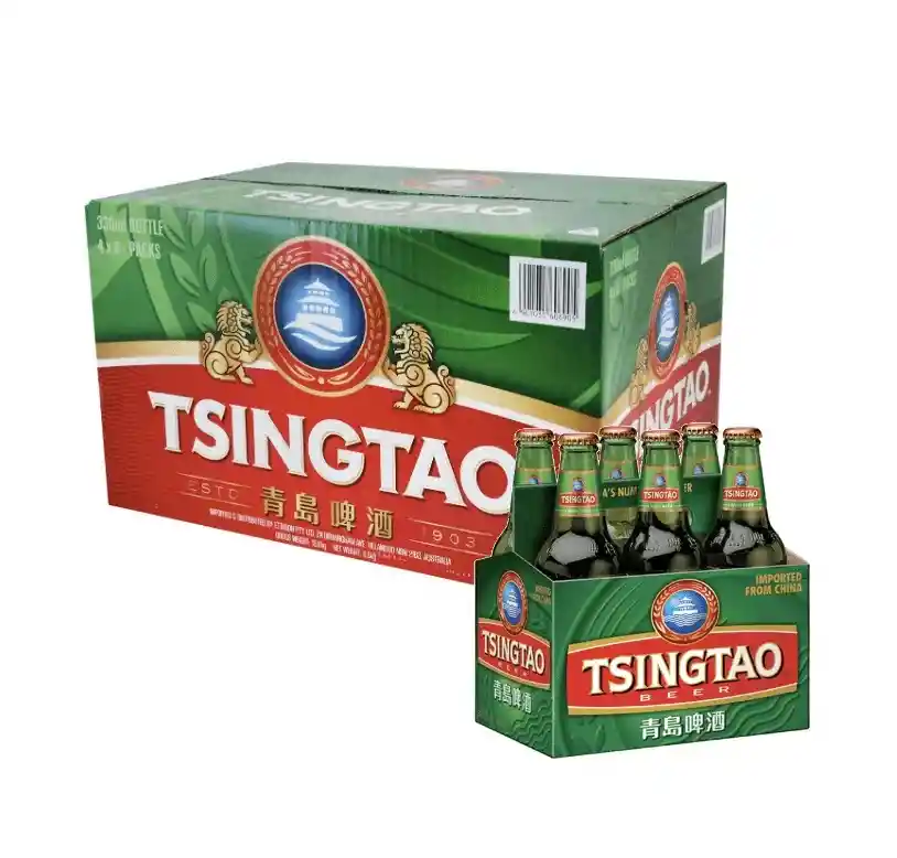Caja De Cerveza Tsingtao 330 Ml X 24 Unidades