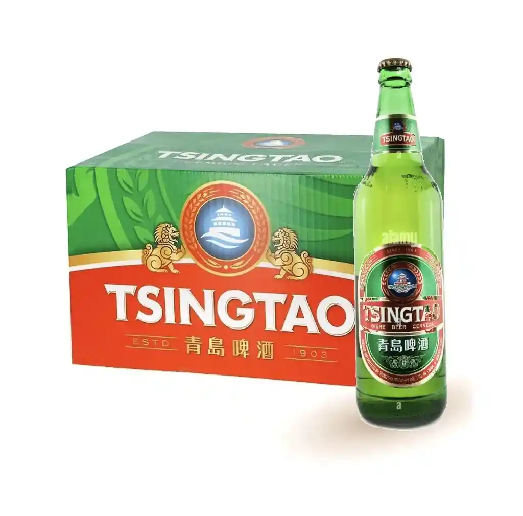 Caja De Cerveza Tsingtao 640 Ml X 12 Unidades