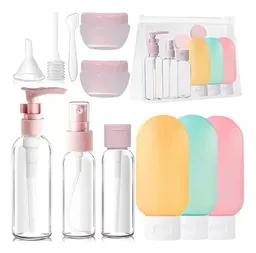 Kit De Botellas De Viaje Aseo 11 Piezas