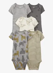 Bodys X 5 Cocodrilos Talla 6 Meses