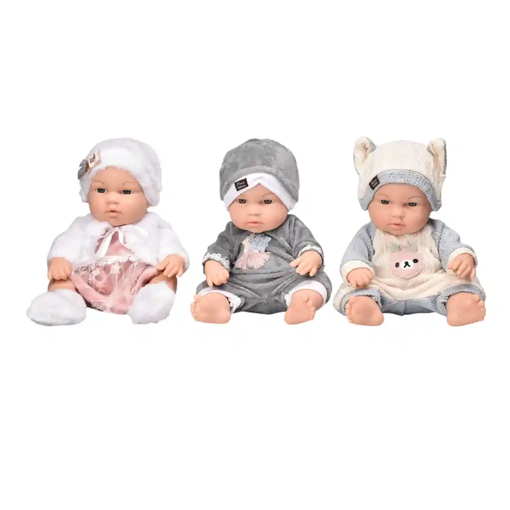 Juguete Bebe Muñeca Realista De Caucho Dim:33x15