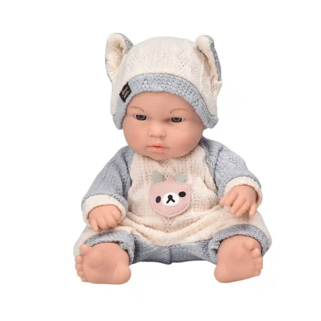 Juguete Bebe Muñeca Realista De Caucho Dim:33x15