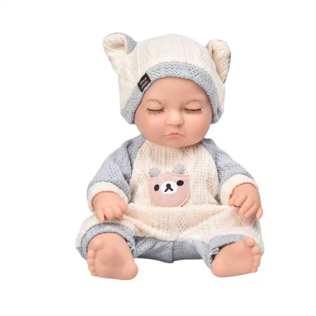 Juguete Bebe Muñeca Realista De Caucho Dim:15x9x31