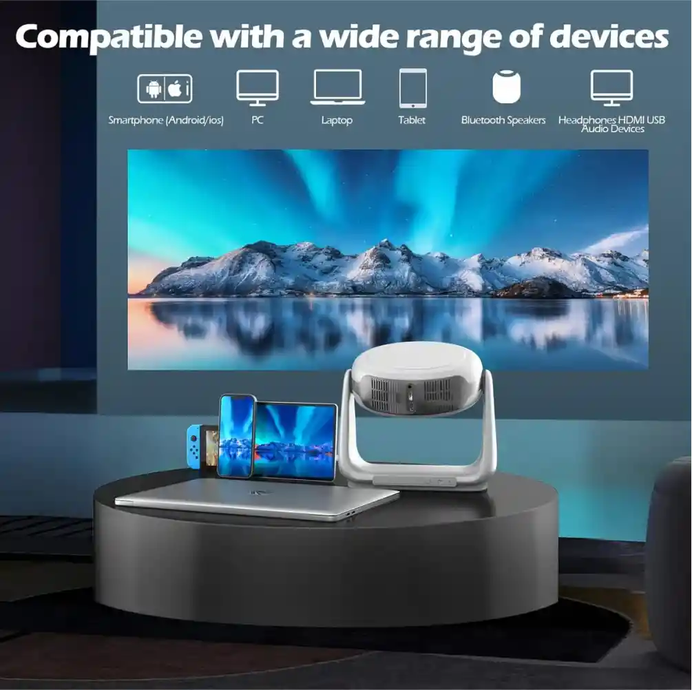 Proyector Video Beam 7000lm Auto Enfoque 4k Uhd Wifi 5g K1