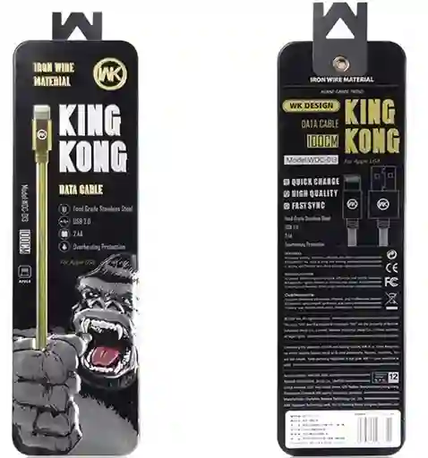 Cable De Carga Y Datos Kingkong Metal Trenzado V8