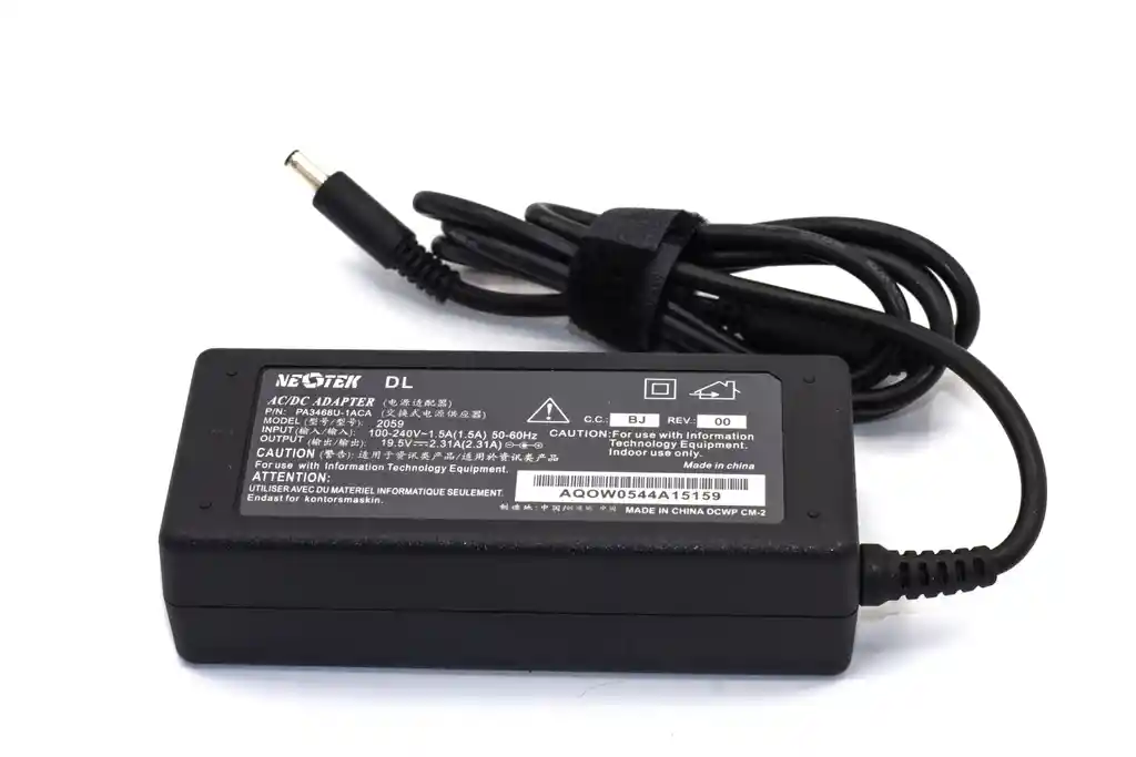 Cargador Dell 19.5v 2.31a Punta Especial Homologado 4.5*3.0mm
