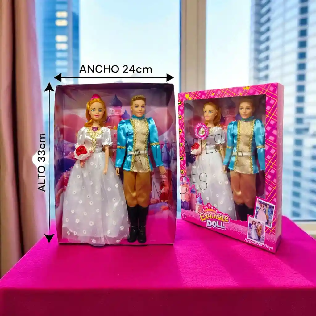 Juguete Muñeca Princesa Al Altar Con Su Príncipe Azul