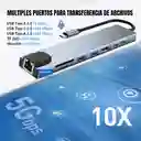 Hub Multipuerto Macbook Thunderbolt Rj45 Hdmi Usb C Usb A Sd
