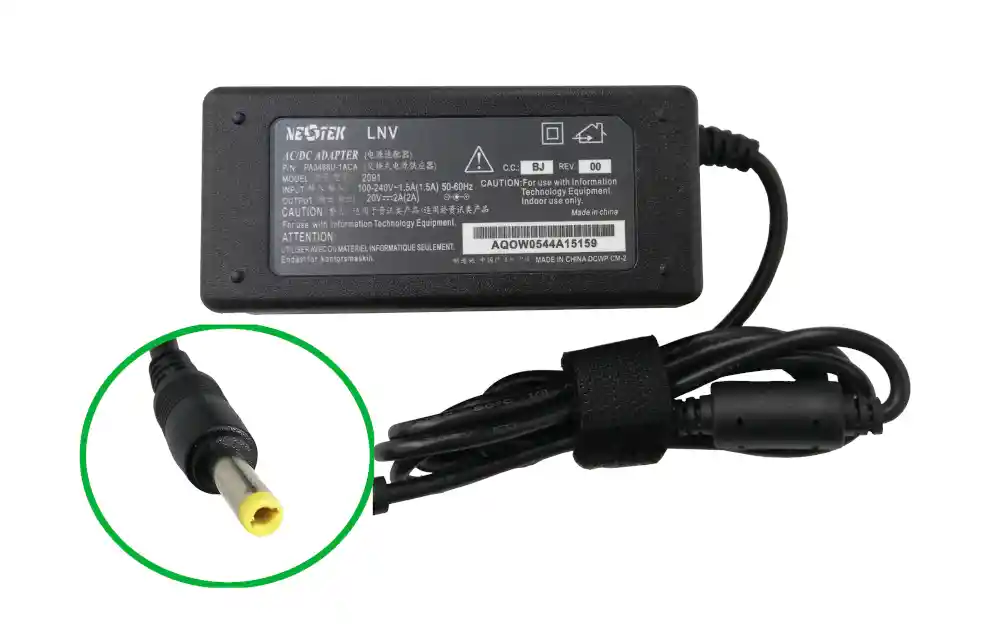 Cargador Lenovo 20v 2.0a Homologado 5.5*2.5mm