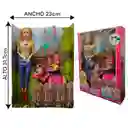 Muñeca Giany 30 Cm Tipo Barbie, Hija Con Pony