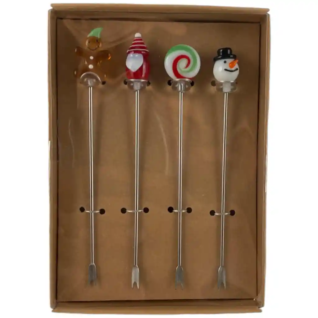 Kit Tenedores Santini 10x2cm 4 Pz Vidrio