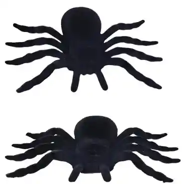 Kit Decorativo De 2 Arañas Gamusadas Grandes