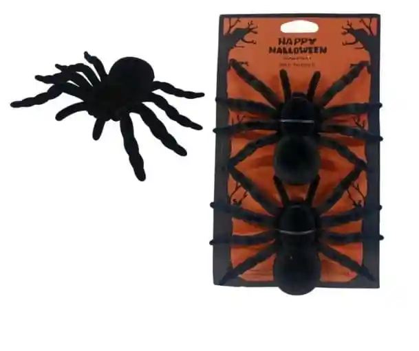 Kit Decorativo De 2 Arañas Gamusadas Grandes