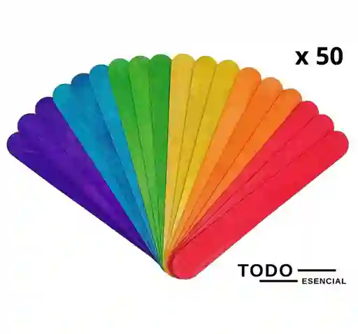 Palo Paleta De Colores X 50