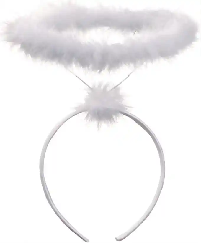 Diadema Aureola Blanca Angel
