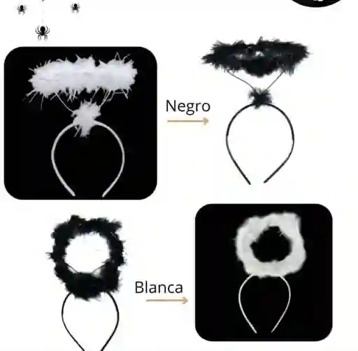 Diadema Aureola Blanca Angel