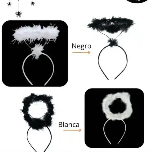 Diadema Aureola Blanca Angel