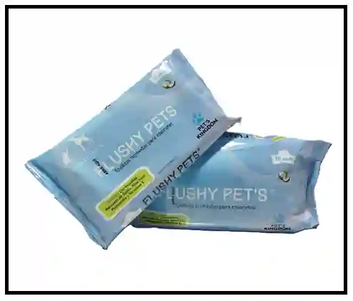 Pañitos Humedos De Clorhexidina Flushy Pets X 25 Unidades