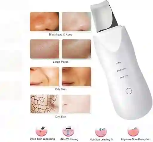 Peeling Facial Antiarrugas Ultrasónico Para Acné Y Puntos Negros