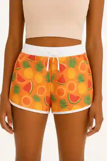 Short Playero Estampado Hawaiano Talla Unica