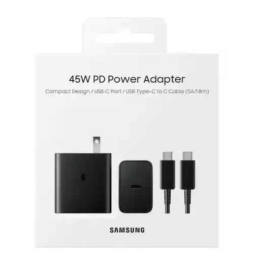Cargador Samsung Tipo C Super Carga Rápida 45w Triple A