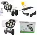 Lámpara Con Panel Solar Sensor De Movimiento Tipo Cámara
