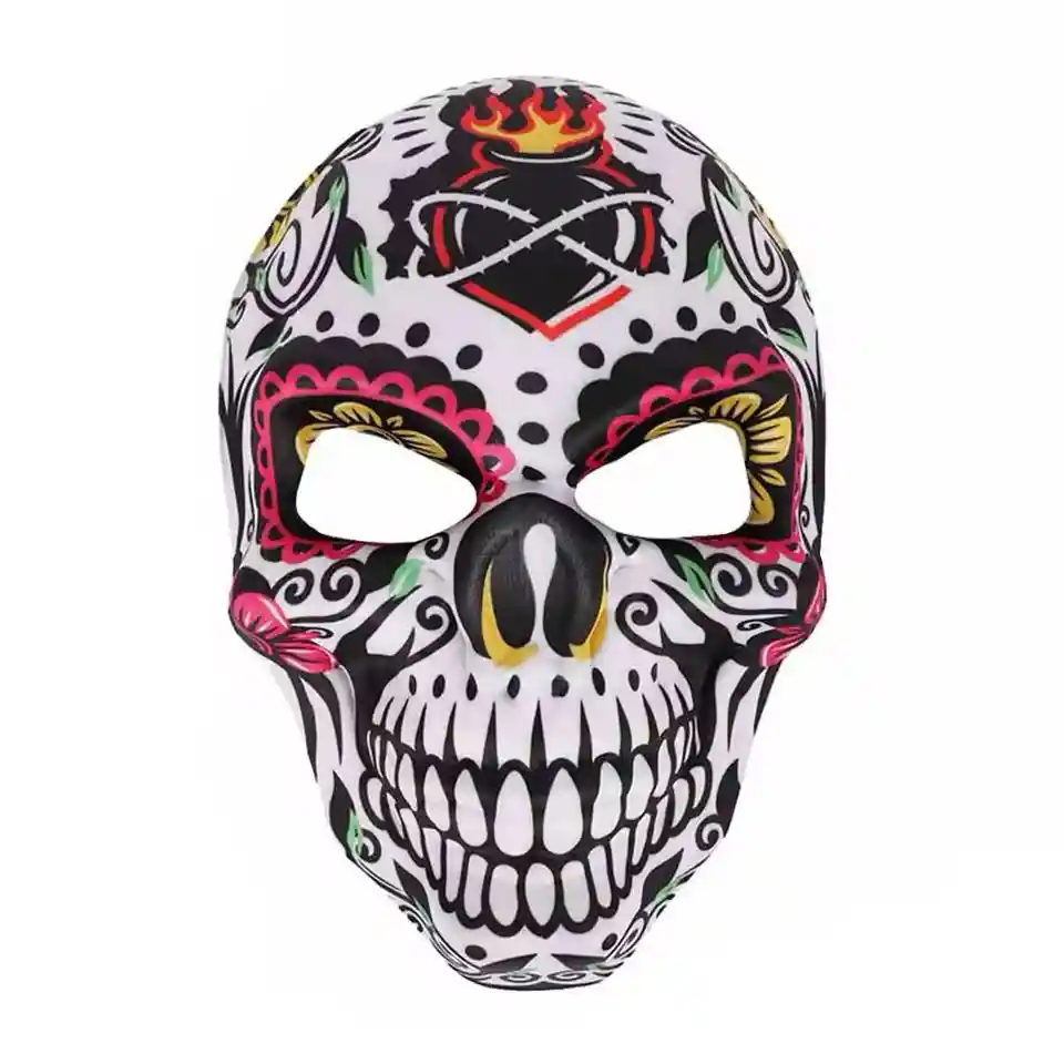 Mascara Corazon Catrina Dia De Los Muertos Halloween