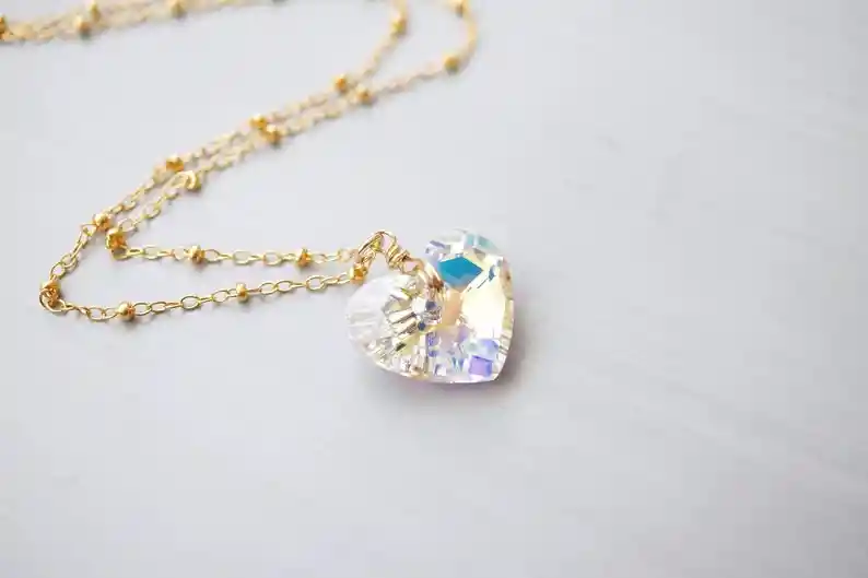 Collar Corazón De Swarovski