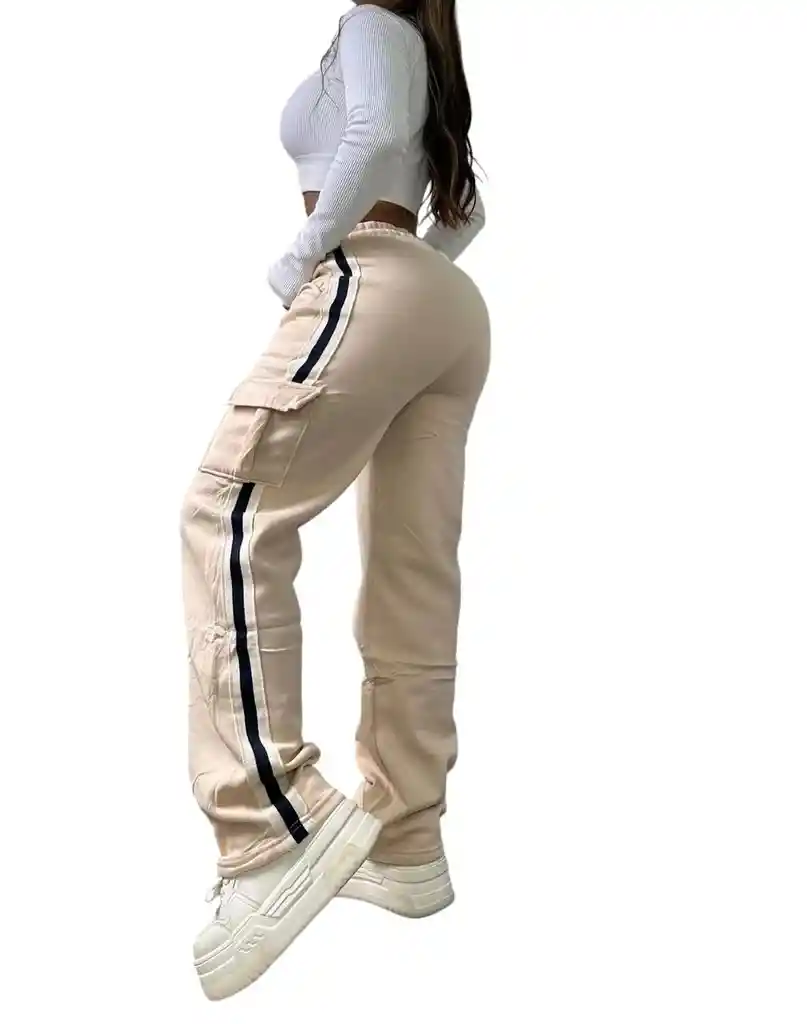Joggers Con Bolsillo Cargo Talla Unica