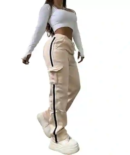 Joggers Con Bolsillo Cargo Talla Unica