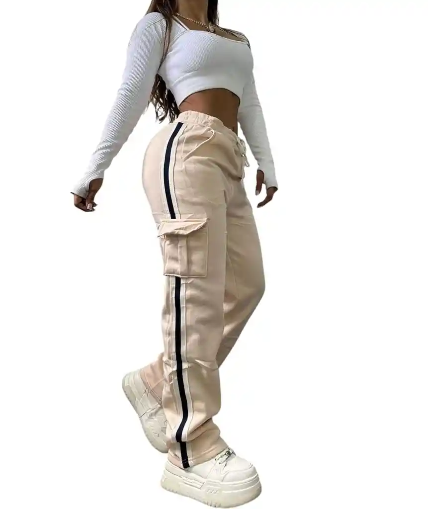 Joggers Con Bolsillo Cargo Talla Unica