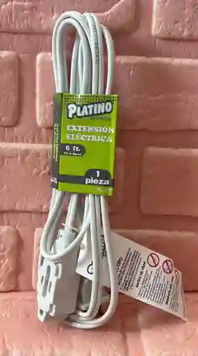 Extencion Electrica 6ft 1.8 Metros Cable Blanco