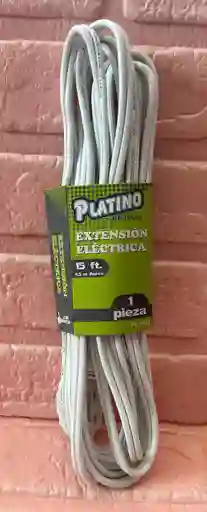 Extencion Electrica 15ft 4.5 Metros Cable Blanco