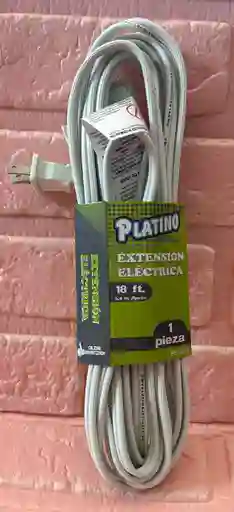 Extencion Electrica 18ft 5.4 Metros Cable Blanco