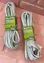 Extencion Electrica 25ft 7.6 Metros Cable Blanco