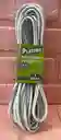 Extencion Electrica 25ft 7.6 Metros Cable Blanco
