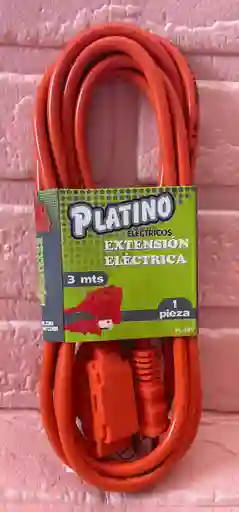 Extencion Electrica Cable Naranja 3 Metros