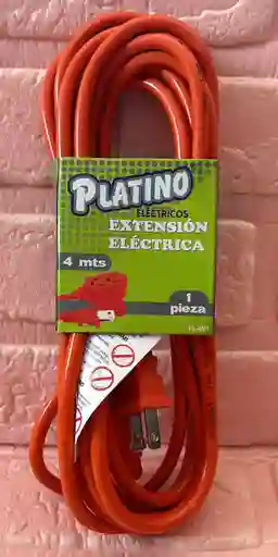 Extencion Electrica Cable Naranja 4 Metros