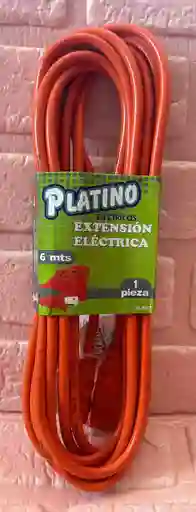 Extencion Electrica Cable Naranja 6 Metros