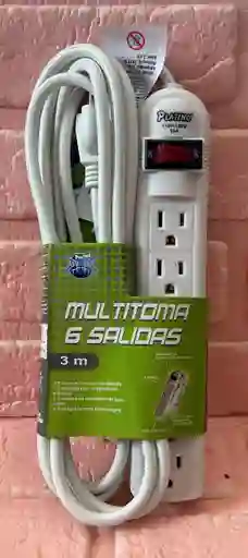 Regleta Extencion Electrica 3 M Platino