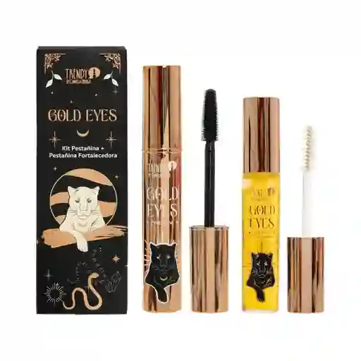 Kit Duo Pestañina + Fortalecedor Gold Trendy Ge18