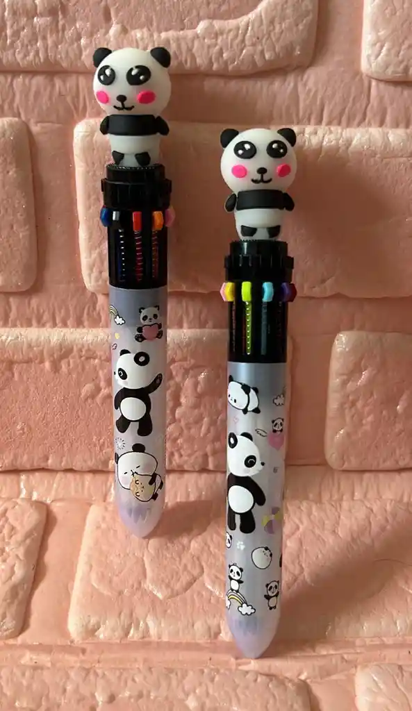 Lapicero 10 Minas Panda Negro