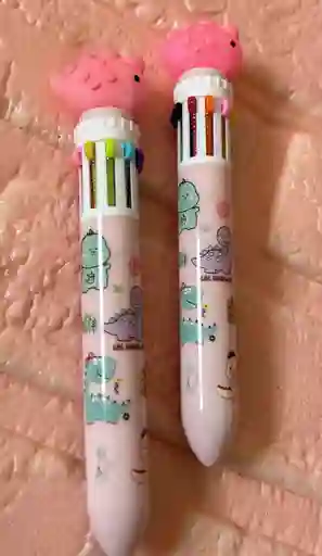 Lapicero 10 Minas Dino Rosado